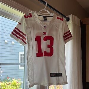 Nike White and Red Sports Jersey
